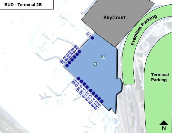 부다페스트 공항 터미널 2b 지도