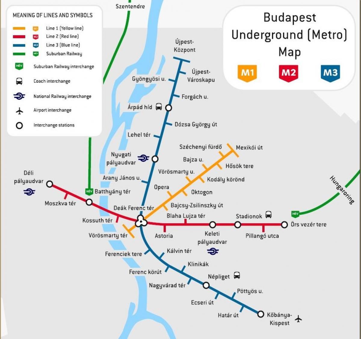 지도 부다페스트의 기차역