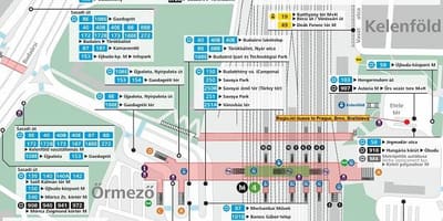지도 부다페스트의 kelenfoe station