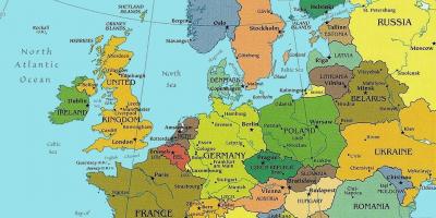 지도에서 부다페스트의 유럽